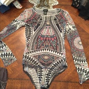 Rue 21 see through tribal bodysuit